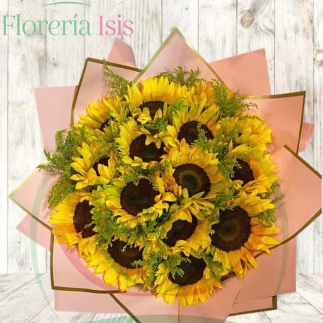 Ramo de 15 girasoles, de Florería Isis