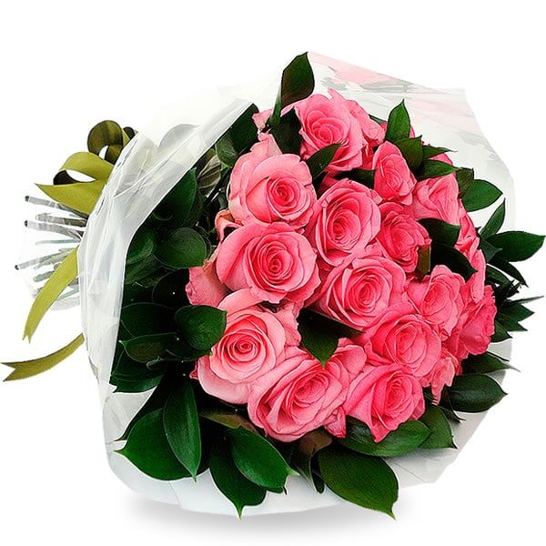 Ramo de 24 rosas rosa, de Florería Isis