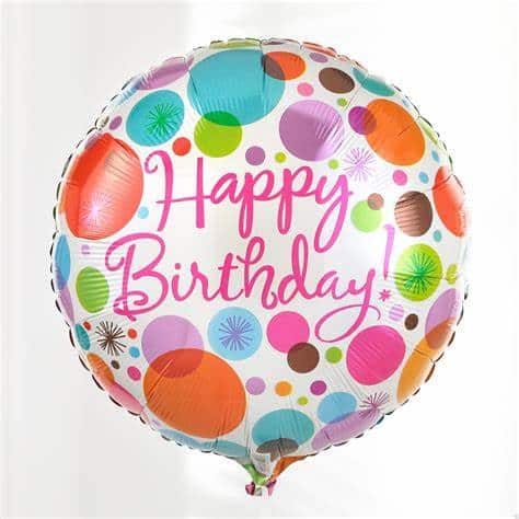 Globo «Happy Birthday», de Florería Isis