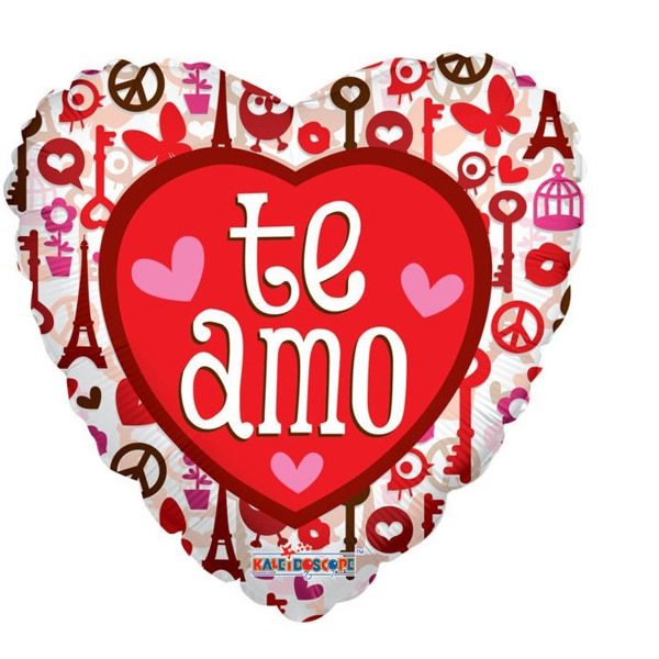 Globo «Te amo», de Florería Isis