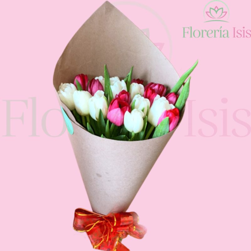 Ramo de 20 tulipanes, de Florería Isis
