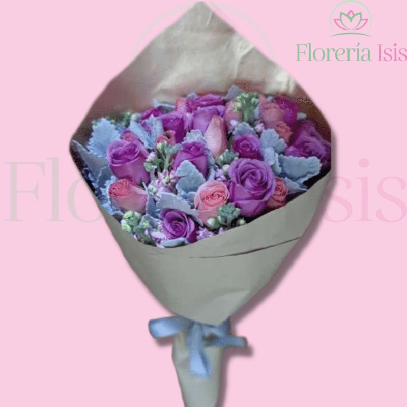 Ramo de rosas mixtas, de Florería Isis